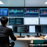Home 20 AI 윤리와 윤리적 해킹 - A modern office environment in Bangkok, Thailand, showcasing diverse IT professionals collaborativel...