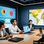 Home 18 AI 윤리와 AI 윤리적 AI 평가 시스템 - A diverse group of professional AI developers and ethicists collaborating in a modern Thai office en...